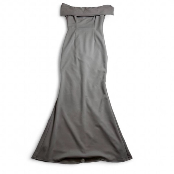 Katie May One Shoulder Gray Dress - Picture 2 of 8